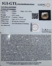 4.76 Ratti Natural Ceylonese Pukhraj Stone with Govt Lab Certificate (6771)